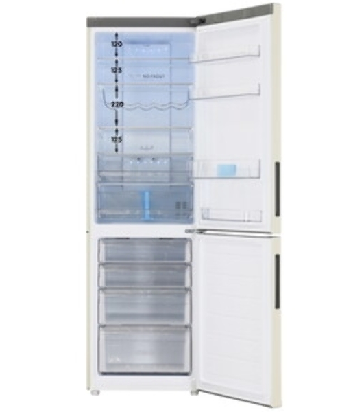 Холодильник Haier C2F636CCRGU1 бежевый, двухкамерный, 256/108л, морозилка снизу, No Frost