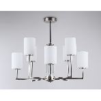 Люстра Ambrella light LH56213/8 SN/FR никель/белый матовый E27/8 max 60W D700*600, фото4