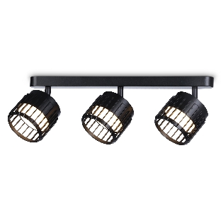 Светильник Ambrella light TN71168/3 BK черный GX53/3 400*100*125