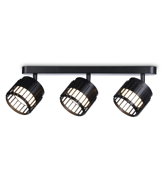Светильник Ambrella light TN71168/3 BK черный GX53/3 400*100*125