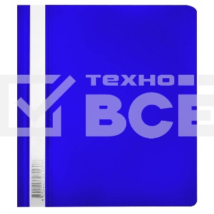 Папка-скоросшиватель Бюрократ Люкс -PSL20A5BLUE A5 прозрач.верх.лист пластик синий