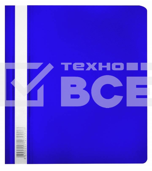 Папка-скоросшиватель Бюрократ Люкс -PSL20A5BLUE A5 прозрач.верх.лист пластик синий