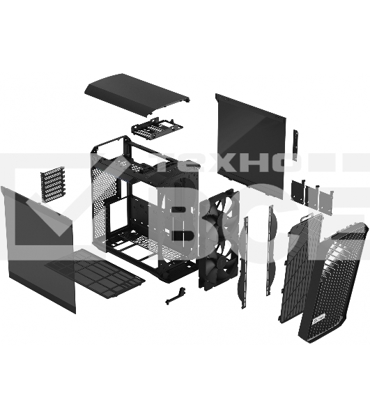 Компьютерный корпус Fractal Design Torrent Compact черный TG Dark Tint/FD-C-TOR1C-01