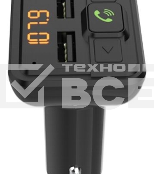 Автомобильный FM-модулятор Ritmix FMT-A880 черный MicroSD BT USB (80001662)
