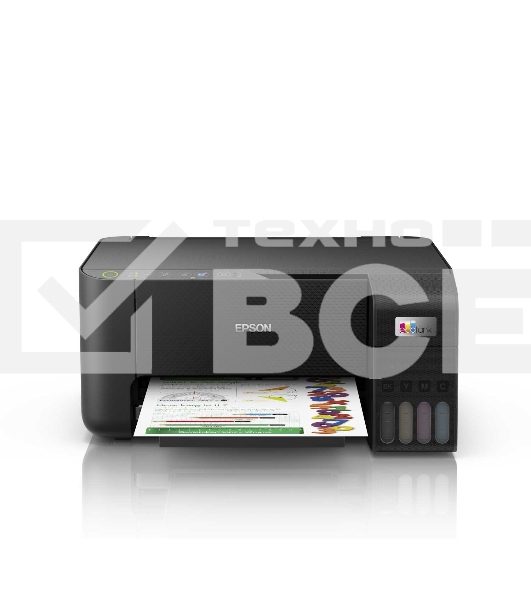 МФУ струйный Epson L3250 (C11CJ67412/C11CJ67418/C11CJ67405/C11CJ67408/C11CJ67503/C11CJ67508/C11CJ67523), A4, цветное, печ. до 33 стр/мин. (ч/б)  до 15 стр/мин. (цвет), скан. до 11 стр/мин. (ч/б) 28 стр/мин. (цвет), 1440 x 5760 dpi (печать) 1200x2400dpi (с