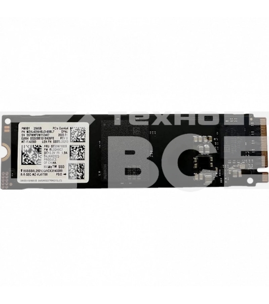 Накопитель SSD Samsung PM9B1, 256GB, PCIe 4.0 x4, M.2 2280, NVMe, R/W 3300/1250