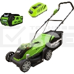 Газонокосилка аккум.GREENWORKS 2501907UA40В 35см (в компл. 1 аккум 40В 2 А/ч + ЗУ), фото2
