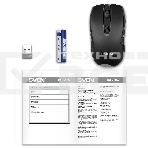 Мышь беспроводная SVEN RX-220W черный, 1600 dpi, радиоканал, USB, кнопки - 4, фото 1