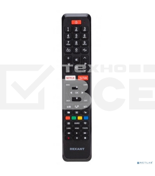 Универсальный пульт дистанционного управления Rexant для телевизоров TELEFUNKEN/VESTEL/BEKO (38-0013)