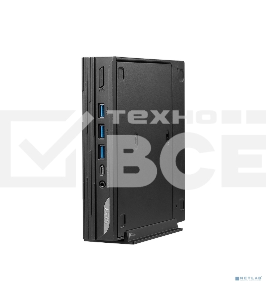 Компьютер Мини ПК MSI Pro DP10 12M Mini Core i3-1215U (1.2GHz), 8Gb DDR4 SO-DIMM, 256GB SSD M.2, Intel UHD Graphics 730, noDVD, WiFi, BT, 120W, VESA, COM Port, noOS, 1y war-ty