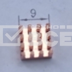 Медный радиатор 3M 9448A 9х9х4 мм с термоскотчем, фото5