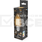 Лампа Filament Свеча 7W 550lm 2700К Е27 LED 1/10/50, фото4
