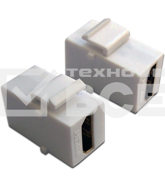 Модуль Keystone, HDMI, мама-мама, 180 градусов, белый