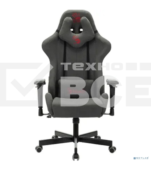Кресло игровое A4Tech Bloody GC-700, серый, крестовина пластик