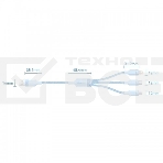 Кабель Vention 3 в 1 USB 2.0 AM/Micro-B, USB-C, Lightning M 1.5м. белый 6A, шт., фото3