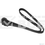 Кабель интерфейсный SATA Cablexpert CC-SATAM-DATA90-BL-50CM, Sata3 7pin/7pin, мет.защелка, угловой разъем, 50 см, черный, пакет, фото 1