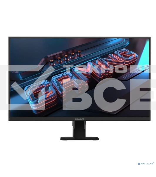 Монитор 27' Gigabyte GS27FA EK IPS 1920x1080, 180 Гц, 1 мс, 16:9, 300 кд/м², 2xHDMI 2.0, DP 1.4, 3.5 Jack, HDR10, FreeSync, черный
