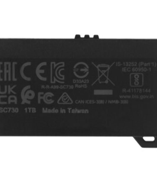 Внешний SSD ADATA SC730, 1TB, USB 3.2 Gen 2 Type-A/Type-C, R/W 600/600, черный