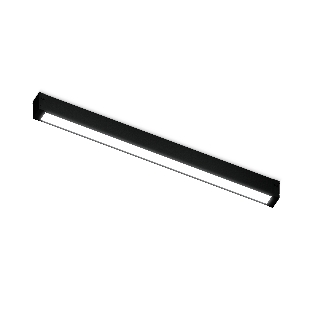 Светильник светодиодный трековый для шинопровода Magnetic Ambrella light GL1670 BK черный IP20 18W 4200K 220V 120° 452*25*42 (Без ПДУ)
