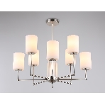 Люстра Ambrella light LH56213/8 SN/FR никель/белый матовый E27/8 max 60W D700*600, фото3