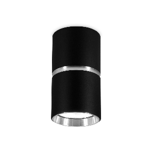 Светильник Ambrella light TN213116 BK/CH черный/хром GU10 D55*100