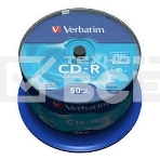 Диск CD-R Verbatim 700Mb 52x Cake Box (50шт) (43351), фото 1
