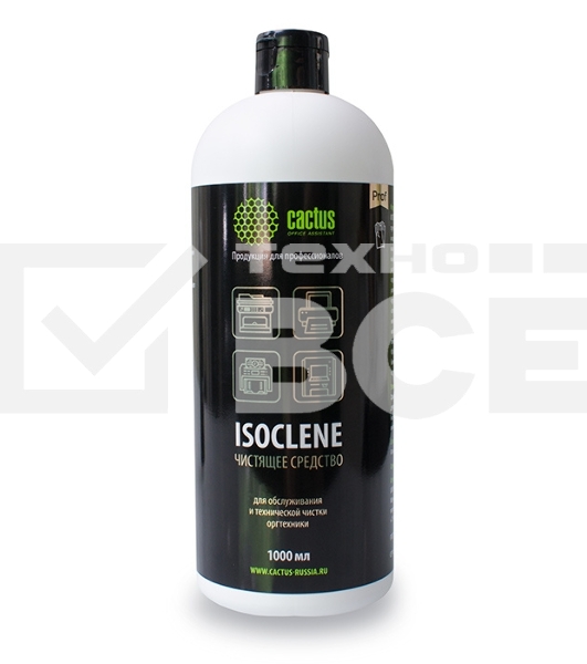Спирт изопропиловый Cactus CS-ISOCLENE1 для очистки техники 1л.