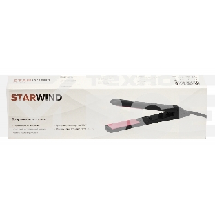 Выпрямитель Starwind SHE5500 25Вт черный/розовый (макс.темп.:200С)