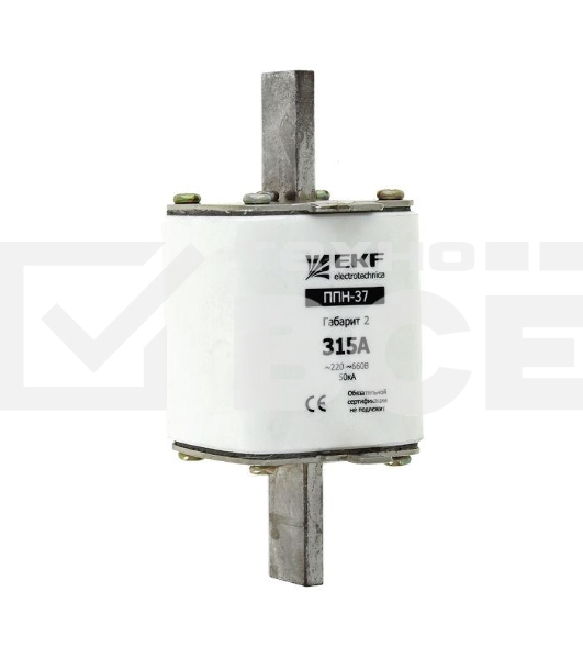 Вставка плавкая ППН-37 400А габарит 2 EKF fus-37/400