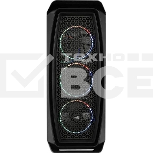 Компьютерный корпус Aerocool / Formula Aero One Eclipse-G-BK-v1 черный без БП ATX 4x120mm 2xUSB3.0 audio