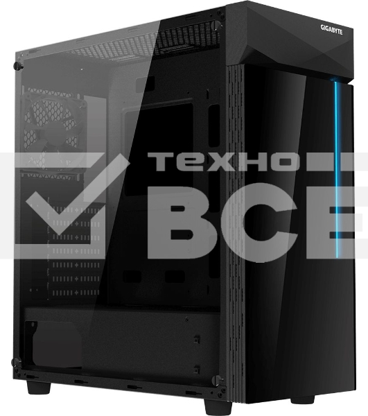 Компьютерный корпус Gigabyte C200 GB-C200G черный без БП ATX 5x120mm 4x140mm 2xUSB3.0 audio bott PSU