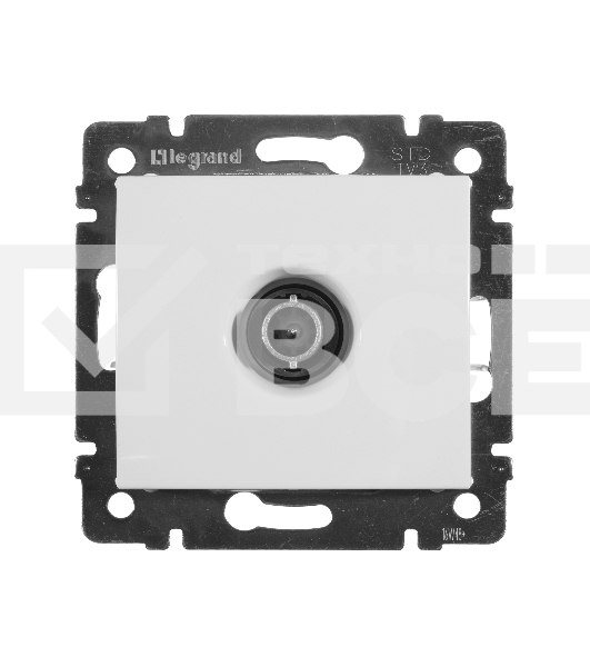 Телевизионная проходная розетка Legrand Valena 774431, белая, 14дБ