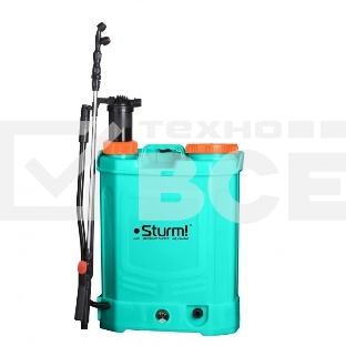Опрыскиватель Sturm GS8216BM садовый ранцевый аккумуляторный с ручной подкачкой, 16л [GS8216BM]