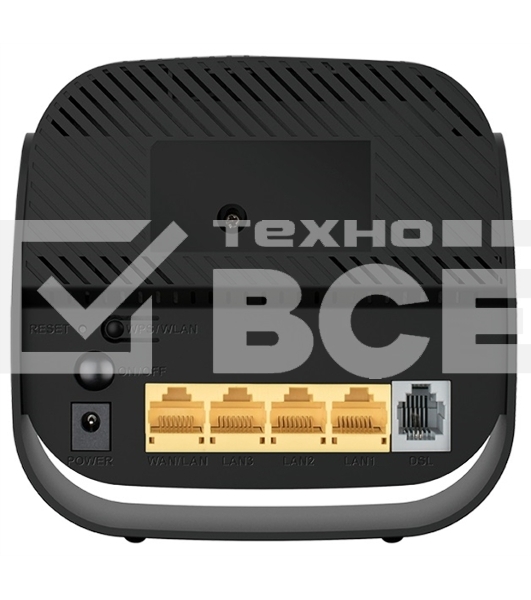 Роутер беспроводной D-Link DSL-2640U/R1A ADSL2+ черный ANNEX B