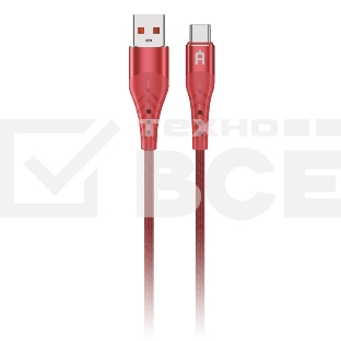 Кабель Alteracs USB-Type C FT01-AC текстиль Red