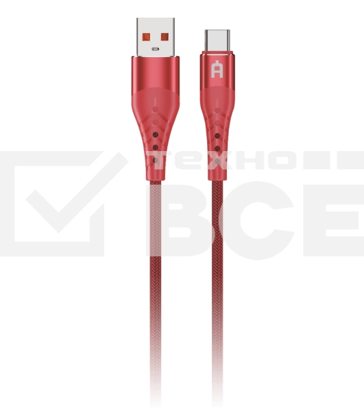 Кабель Alteracs USB-Type C FT01-AC текстиль Red