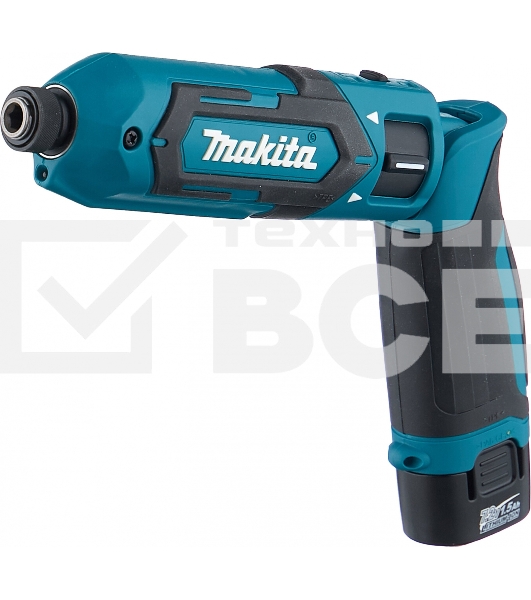 Отвертка MAKITA TD022DSEак уд 7.2В 2х1Ач Li-Ion 2450об/м 25Нм 1/4'' 0.56кг сумка подсветка