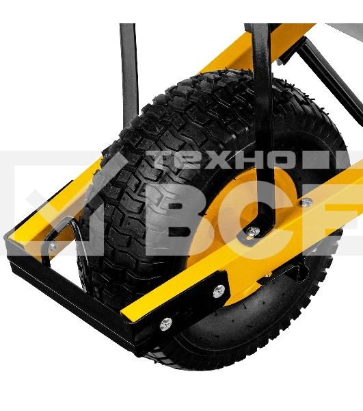 Тачка строительная, усиленная, объем 140 л, 230 кг, колесо 15х6.00-6 Denzel