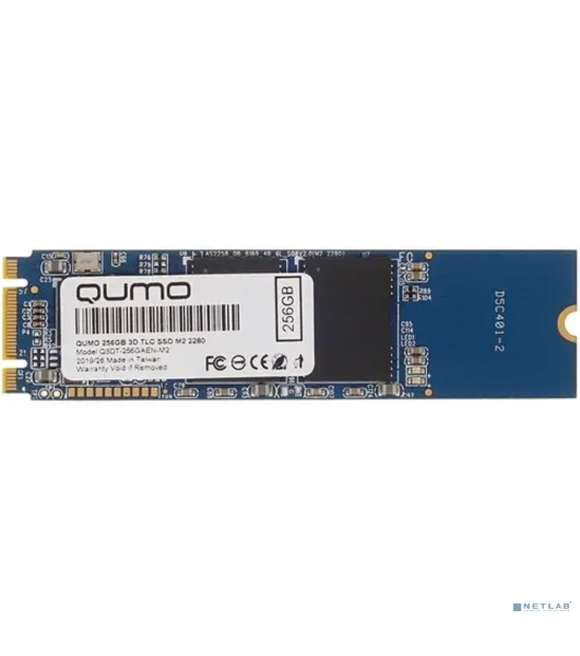 Накопитель SSD QUMO Novation, 256GB, SATA III, M.2 2280, R/W 560/540