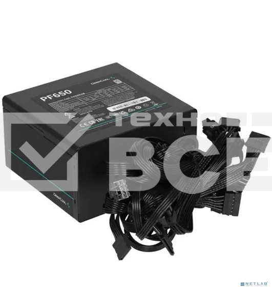 Блок питания Deepcool / GamerStorm  PF650, 650Вт, 80 PLUS, 120мм, черный