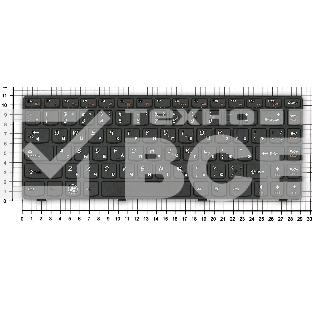 Клавиатура для ноутбука Lenovo G480 черная с черной рамкой