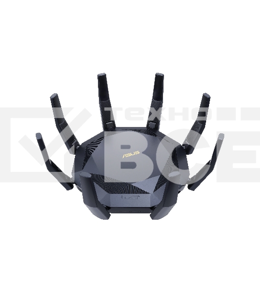 Роутер ASUS RT-AX89X, 802.11b/g/n/ac/ax, до 1148+4804 бит/c, 2,4 + 5 гГц, 8 антенны, USB, GBT LAN