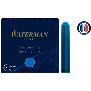 Картридж Waterman International (CWS0110950) Serenity Blue чернила для ручек перьевых (6шт)