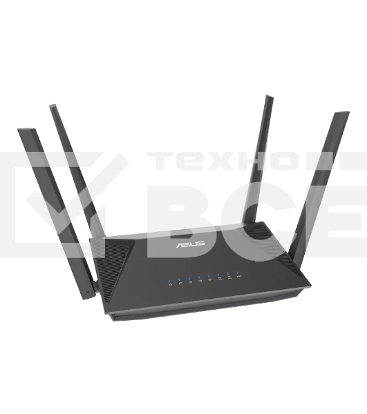 Роутер беспроводной Asus RT-AX52 AX1800 10/100/1000BASE-TX черный