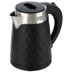 Чайник электрический Homestar HS-1021 1500 Вт, 1.7 л, нержавейка+пластик, черный, двойной корпус, фото3
