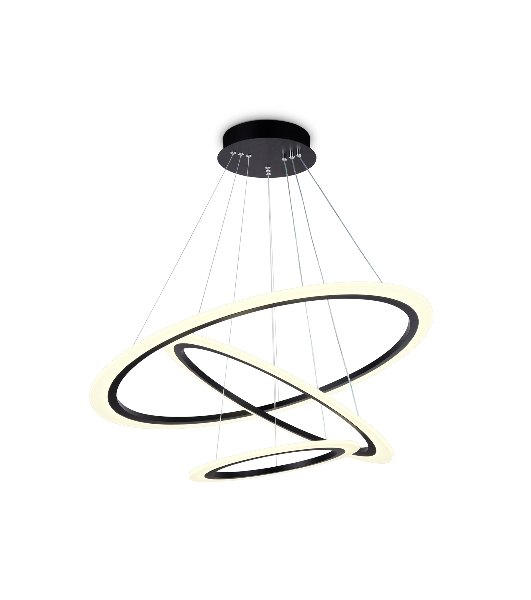Светильник Ambrella light FA4361/3 BK черный 145W 3000K/4200K/6400K D770*800 (ПДУ РАДИО 2.4G)