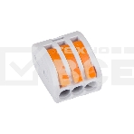 Соединительная клемма многоразовая, 3-х проводная, серая (0,08-4 мм²), (5шт.) Rexant, фото5