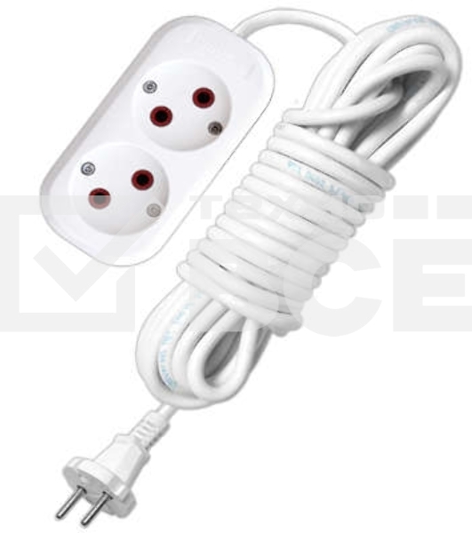 Удлинитель 2х7м без заземл. 6А IP20 У6-011М ПВС 2х0.75 UNIVersal 011М-07