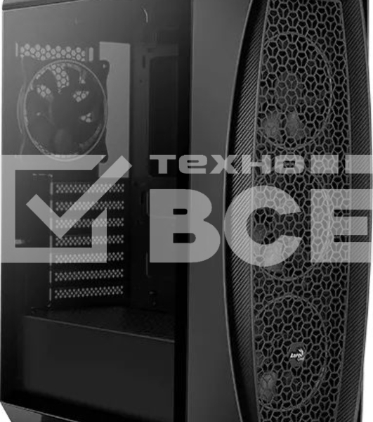 Компьютерный корпус Aerocool / Formula Aero One Eclipse-G-BK-v1 черный без БП ATX 4x120mm 2xUSB3.0 audio