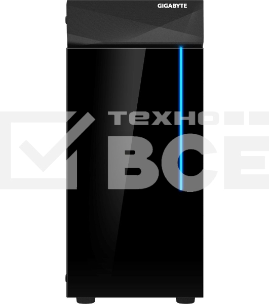 Компьютерный корпус Gigabyte C200 GB-C200G черный без БП ATX 5x120mm 4x140mm 2xUSB3.0 audio bott PSU
